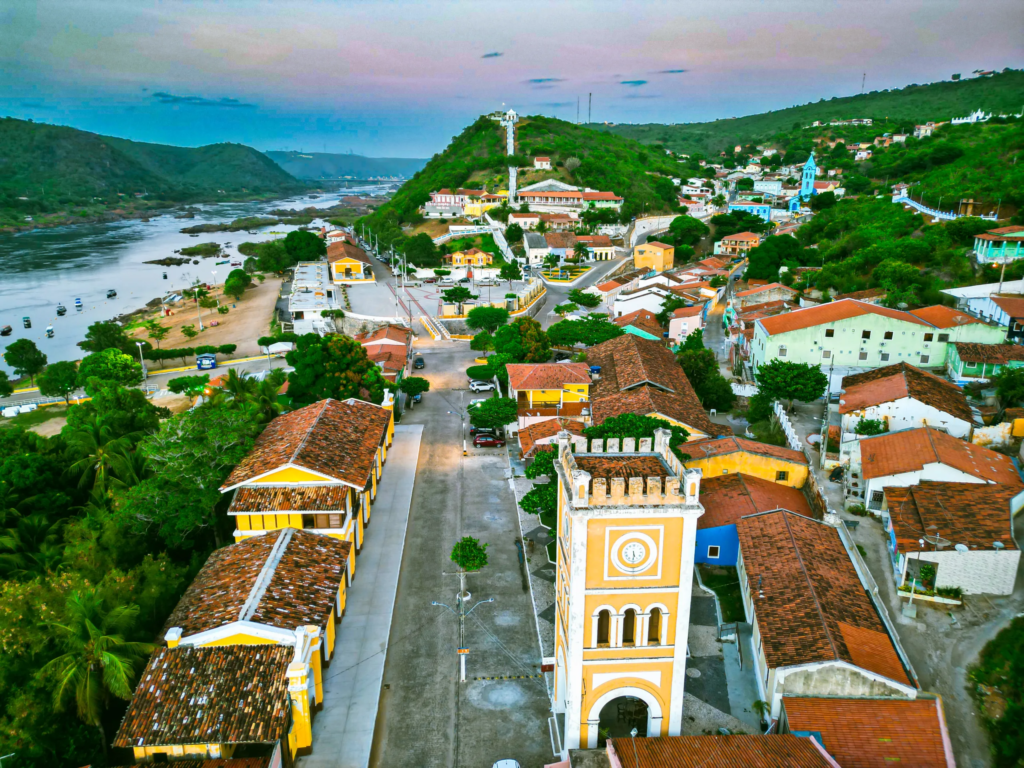 Vista de Cima do Centro Histórico de Piranhas.